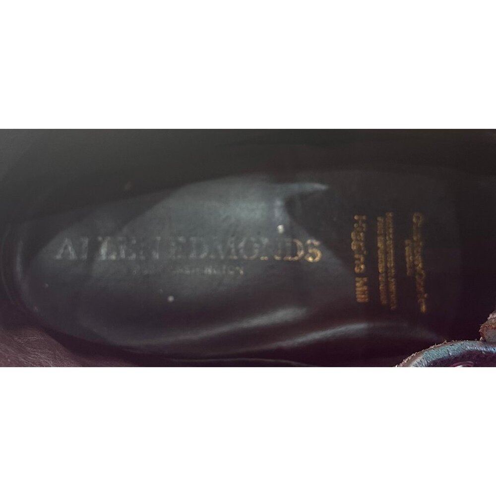 Allen Edmonds Higgins Mill Mens 10.5 Husk Suede Vibram Lug Black Brown *READ - Picture 9 of 11